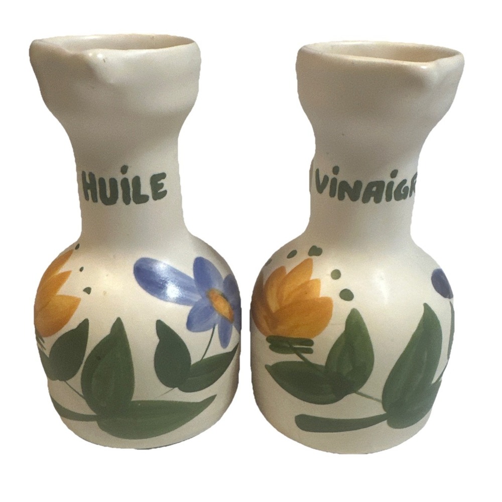 Midcentury French Studio Pottery‎ – Du Marais Collection Handcrafted Oil & Vin